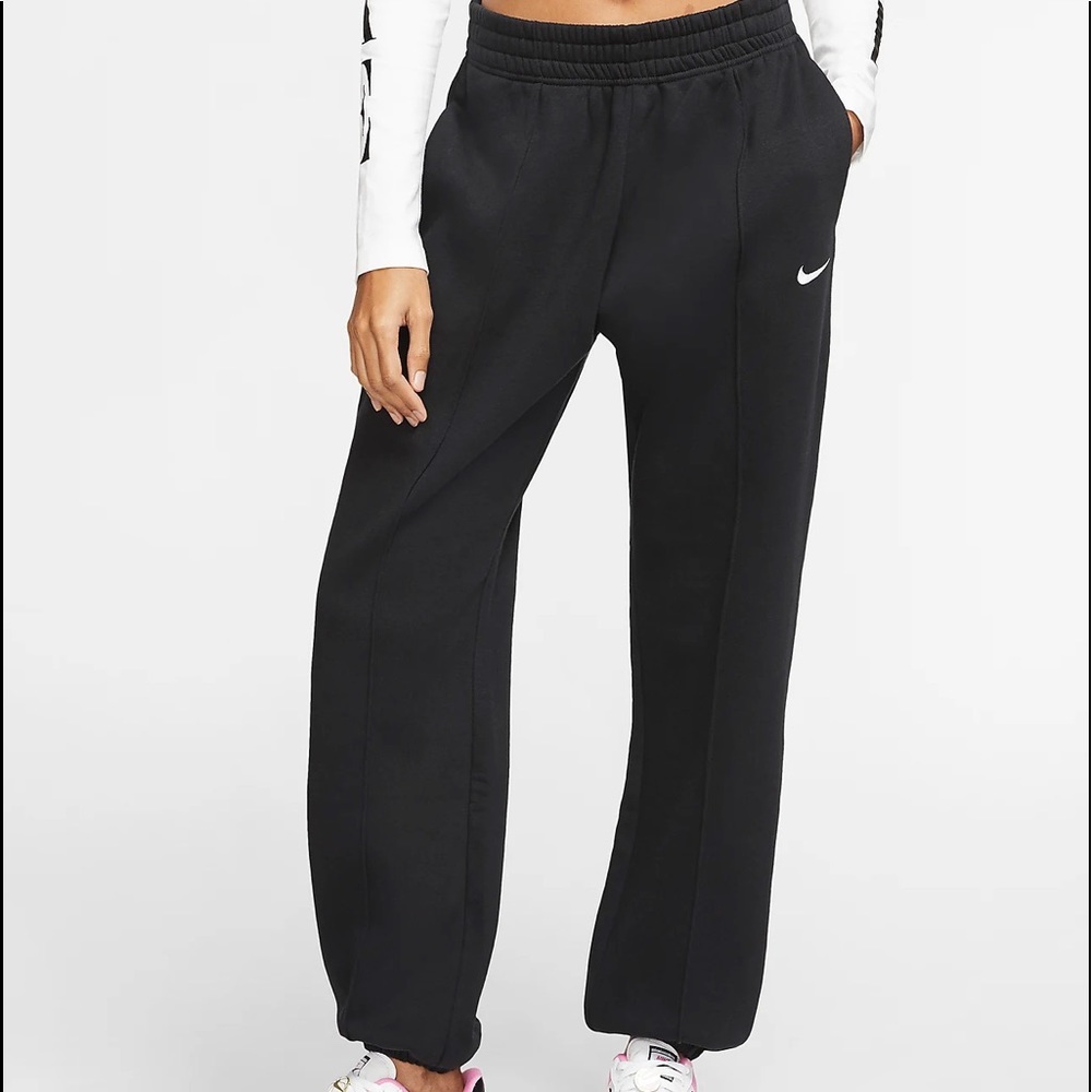 Nike Women’s Sportswear Essential Fleece Pants Sweatpants Joggers Black Sz XS